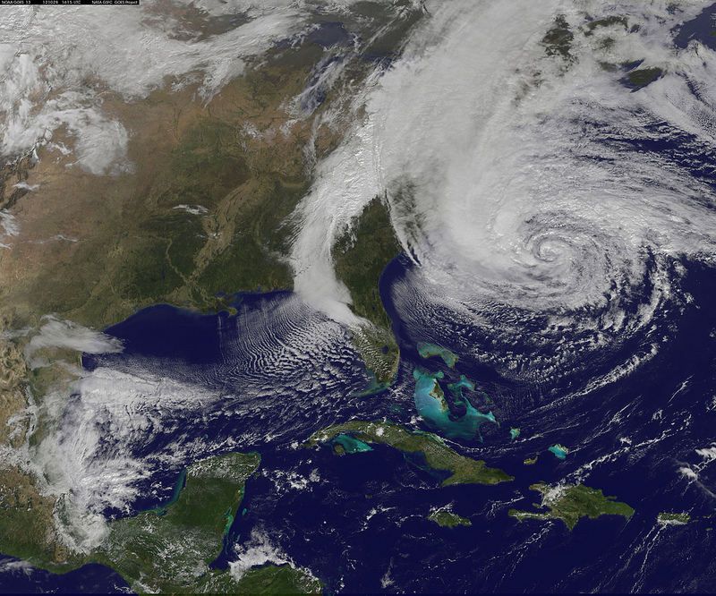 NASA photo of Hurricane Sandy 10/28