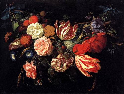 Festoon with Flowers